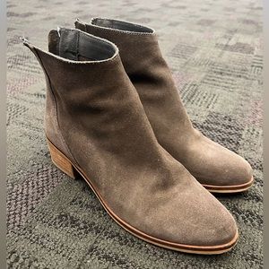 Brown suede Steve Madden ankle boots